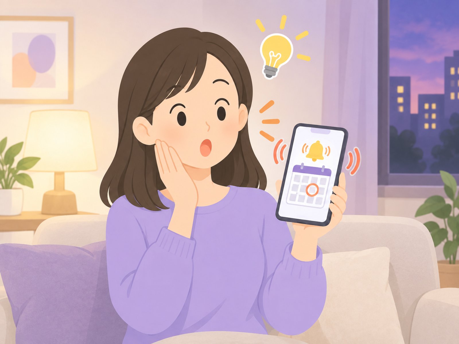 前日の夕方にお知らせを受け取り、予約をハッと思い出す患者さん